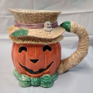 Fitz & Floyd Sir Jack-O-Latern Pitcher Halloween